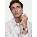 Daniel Wellington Women's Quartz Watch DW00100829 (40MM) Brown Leather Strap