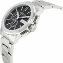 Gucci MAN YA101204 Men's Watch 44mm Silver Stainless Steel Bracelet Black Dial Quartz