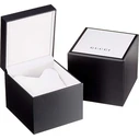 Gucci MAN YA101204 Men's Watch 44mm Silver Stainless Steel Bracelet Black Dial Quartz