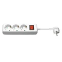 Microconnect 3-Socket Power Strip with Switch and 5m Cable GRU0035WS