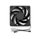 Fractal Design Dynamic 3 120 Reverse Blade Case Fan 120mm (2200 RPM / 64.42 CFM) Reverse Blade, Black, 4-Pin PWM (MPN: FD-F-DY3-1202)