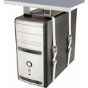 Silver Under-desk Computer Tower Stand 427-CS17