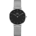 Γυναικείο Ρολόι Daniel Wellington Classic Petite 32mm Ασημί Ατσάλινο Μπρασελέ DW00100162