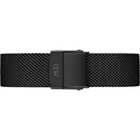 Daniel Wellington Petite Ashfield Γυναικείο Ρολόι 32mm Μπαταρίας με Μαύρο Ατσάλινο Μπρασελέ DW00100202