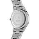 Daniel Wellington Iconic Link Γυναικείο Ρολόι 36mm Ασημί Ατσάλινο Μπρασελέ DW00100203