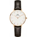 Daniel Wellington Classic Petite York Women's Watch 28mm Brown Leather Strap DW00100232