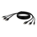 Belkin F1DN1CCBL KVM Cable HDMI 2.0 + USB + Audio, 3 m, Black