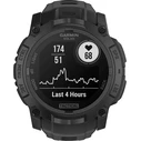 Garmin Instinct 3 Solar Tactical Edition 50mm Black με σιλικόνιο λουράκι 26 mm μαύρο