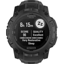 Garmin Instinct 3 Solar Tactical Edition 50mm Black με σιλικόνιο λουράκι 26 mm μαύρο