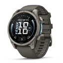 Garmin Fenix 9 Titanium 47mm Waterproof Smartwatch with Heart Rate Monitor (Pebble Gray)