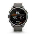 Garmin Fenix 9 Titanium 47mm Waterproof Smartwatch with Heart Rate Monitor (Pebble Gray)