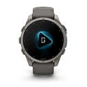 Garmin Fenix 9 Titanium 47mm Waterproof Smartwatch with Heart Rate Monitor (Pebble Gray)