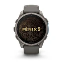 Garmin Fenix 9 Titanium 47mm Waterproof Smartwatch with Heart Rate Monitor (Pebble Gray)