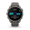 Garmin Fenix 9 Titanium 47mm Waterproof Smartwatch with Heart Rate Monitor (Pebble Gray)