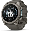 Garmin Fenix 9 Titanium 51mm Waterproof Smartwatch with Heart Rate Monitor (Pebble Grey Silicone Band)