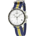 Tissot Quickster Χρονογράφος NBA Indiana Pacers Ανδρικό Ρολόι 42 mm με Μπλε Υφασμάτινο Λουράκι