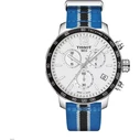 Tissot Quickster Chronograph NBA Minnesota Timberwolves Men's Watch 42mm Quartz Chronograph Blue Nylon Strap T095.417.17.037.26