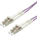 ROLINE Fiber Optic Cable 50/125µm OM4 LC/LC Low-Loss, 5 m (Violet)