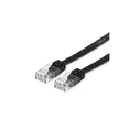 Value Flat U/UTP Cat.6 (Gigabit) Ethernet Network Cable 0.5 m Black