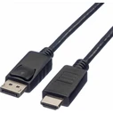 Roline DisplayPort to HDMI Cable, 2 m (DisplayPort male to HDMI male)