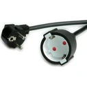 VALUE Schutzkontakt (Schuko) Extension Cable, 10 m, 3 x 1.5 mm², Black