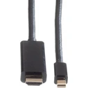 Roline Mini DisplayPort σε HDMI καλώδιο UHDTV 1 m, μαύρο