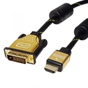 Roline GOLD Monitor Cable DVI (24+1) to HDMI, 10 m, DVI-D (male) to HDMI (male)
