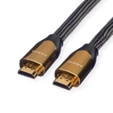 Roline 4K PREMIUM HDMI Ultra HD Καλώδιο με Ethernet, ST/ST, μαύρο, 1 m