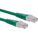 Roline Patch καλώδιο Cat.6 S/FTP PiMF RJ45-RJ45 15 m πράσινο