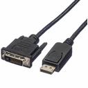 Roline καλώδιο DisplayPort (αρσενικό) σε DVI‑D (αρσενικό), 2 m, μαύρο