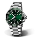 Oris Aquis Men's Watch 43.5 mm Automatic - Green Dial, Stainless Steel Bracelet