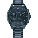Tommy Hilfiger Asher Men's Watch 44mm Quartz Chronograph Blue Stainless Steel Bracelet 1791853