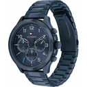 Tommy Hilfiger Asher Men's Watch 44mm Quartz Chronograph Blue Stainless Steel Bracelet 1791853