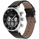 Tommy Hilfiger Legend Ανδρικό Ρολόι 44mm Μπαταρίας με Μαύρο Δερμάτινο Λουράκι 1710565