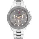 Tommy Hilfiger Mellie Γυναικείο Ρολόι 40mm Χρονογράφος Μπαταρίας με Ασημί Μεταλλικό Μπρασελέ 1782742