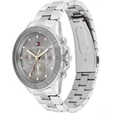 Tommy Hilfiger Mellie Γυναικείο Ρολόι 40mm Χρονογράφος Μπαταρίας με Ασημί Μεταλλικό Μπρασελέ 1782742
