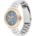 Tommy Hilfiger Lori Γυναικείο Ρολόι 30mm Ασημί Μεταλλικό Μπρασελέ