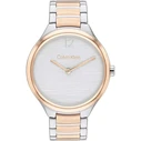 Calvin Klein Delight Γυναικείο Ρολόι 38mm Ροζ Χρυσό Μεταλλικό Μπρασελέ (SKU 25100049)