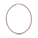 Guess Necklace JUMN01381JWSTRDT/U — Guess Women's Short Necklace 45 cm (Stainless Steel, Grey Pendant, Carabiner Clasp)