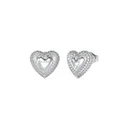 Guess Stud Earrings Stainless Steel with Stones - JUBE05020JWRHT/U