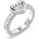 Guess Women's Ring with Stones Stainless Steel JUBR05464JWRH, Size 54