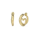 Guess Gold-Plated Stainless Steel Earrings JUBE05529JWYG
