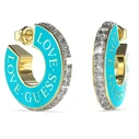 GUESS Women's Stainless Steel Earrings Blue 2.5 cm (JUBE04083JW)