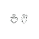 Guess Σκουλαρίκια Ασήμι 'Crazy In Love' 2CM - JUBE05209JWRHT/U
