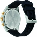 Versace Men's Analog Quartz Chronograph Watch VEHB00119 — 44 mm, Black Dial, Black Silicone Strap