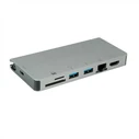 Roline USB Type-C Docking Station, HDMI 4K60Hz, VGA, 2x USB 3.2 Gen 1, Ethernet, PD, Card Reader — Model 12.02.1022