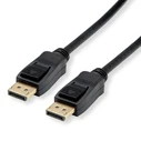VALUE DisplayPort 1.4 Cable, 5 m, DP Male to DP Male, 8K (7680x4320) @60Hz, Shielded, Black