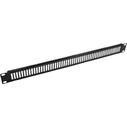 Value Κάλυμμα Πάνελ Rack 1U 19" Μαύρο (26.99.0319-10)