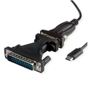 VALUE USB Type-C to RS232 Serial Converter Cable, 1.8 m, Black