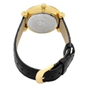 Versace Greca Twist Women's Quartz Analog Watch 35mm Black Leather Strap VE6I00323